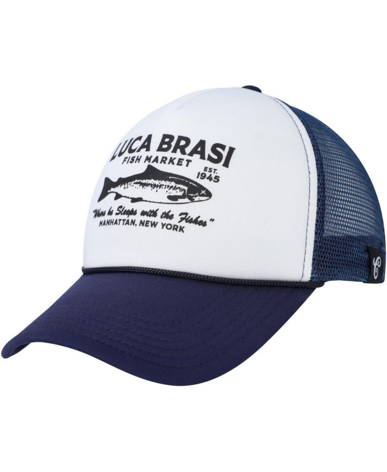 Мужская и женская белая, темно-синяя шляпа Snapback The Godfather Luca Brasi Fish Market Contenders Clothing