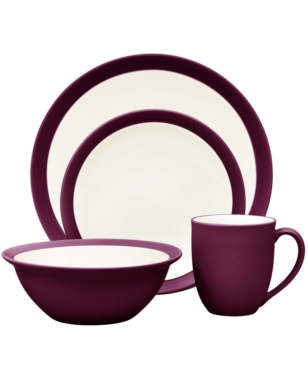 Colorwave Burgundy Curve  4-Piece Place Setting Noritake