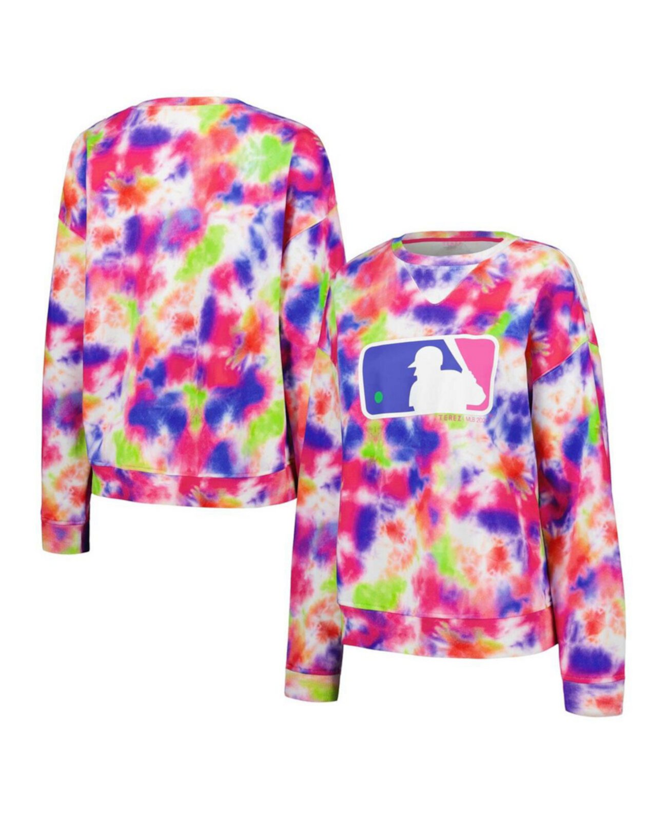 Женский пуловер с неоновым принтом тай-дай MLB Batterman TEREZ