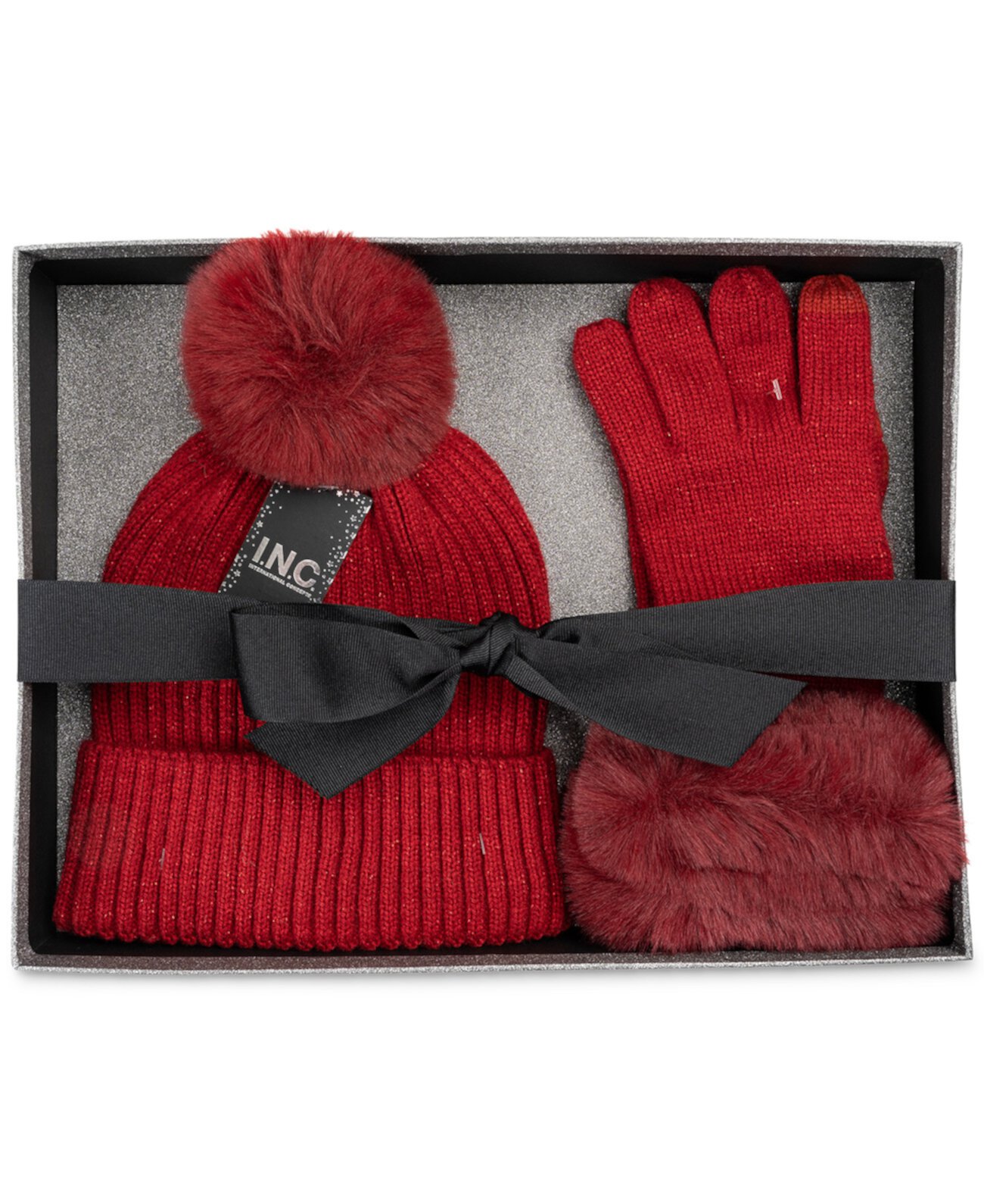 Подарочный набор женской шапки и перчаток, созданный для Macy's I.N.C. International Concepts