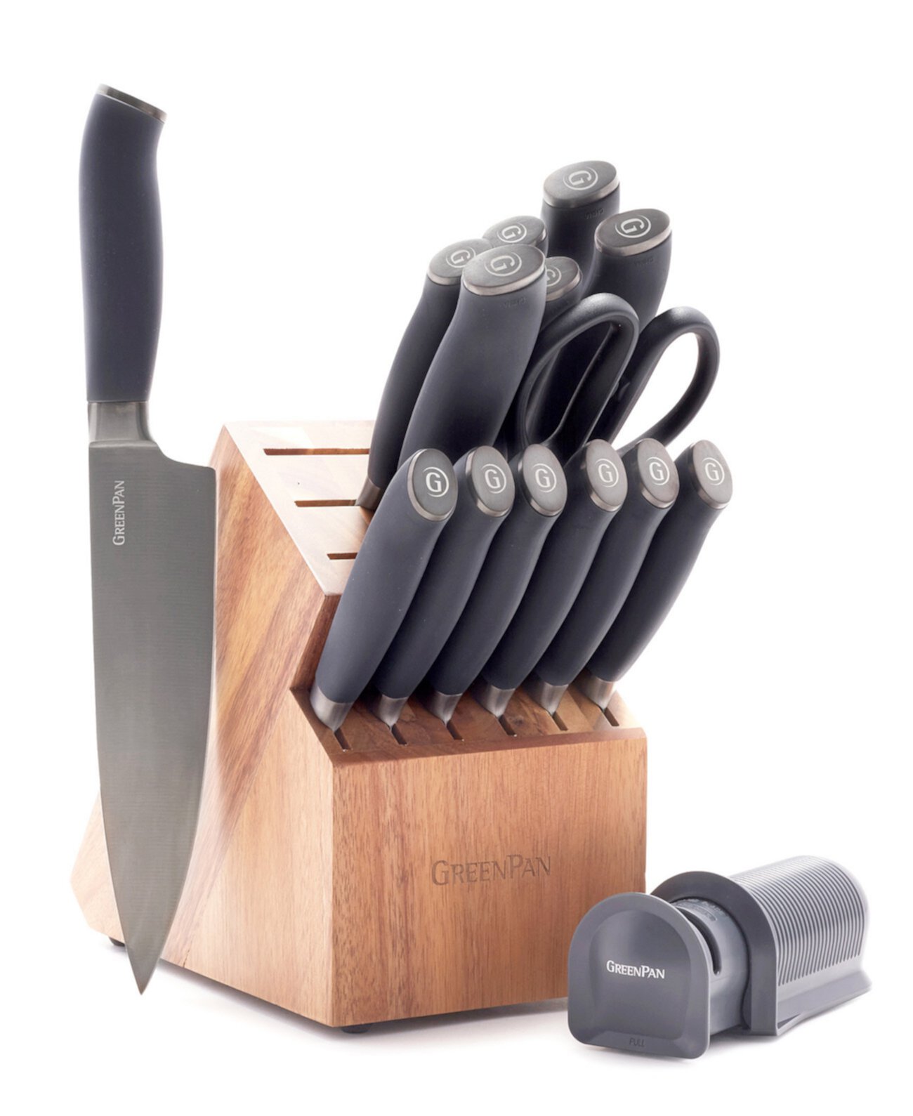 Титановый набор Ultimate-блоков для ножей из 16 предметов Greenpan