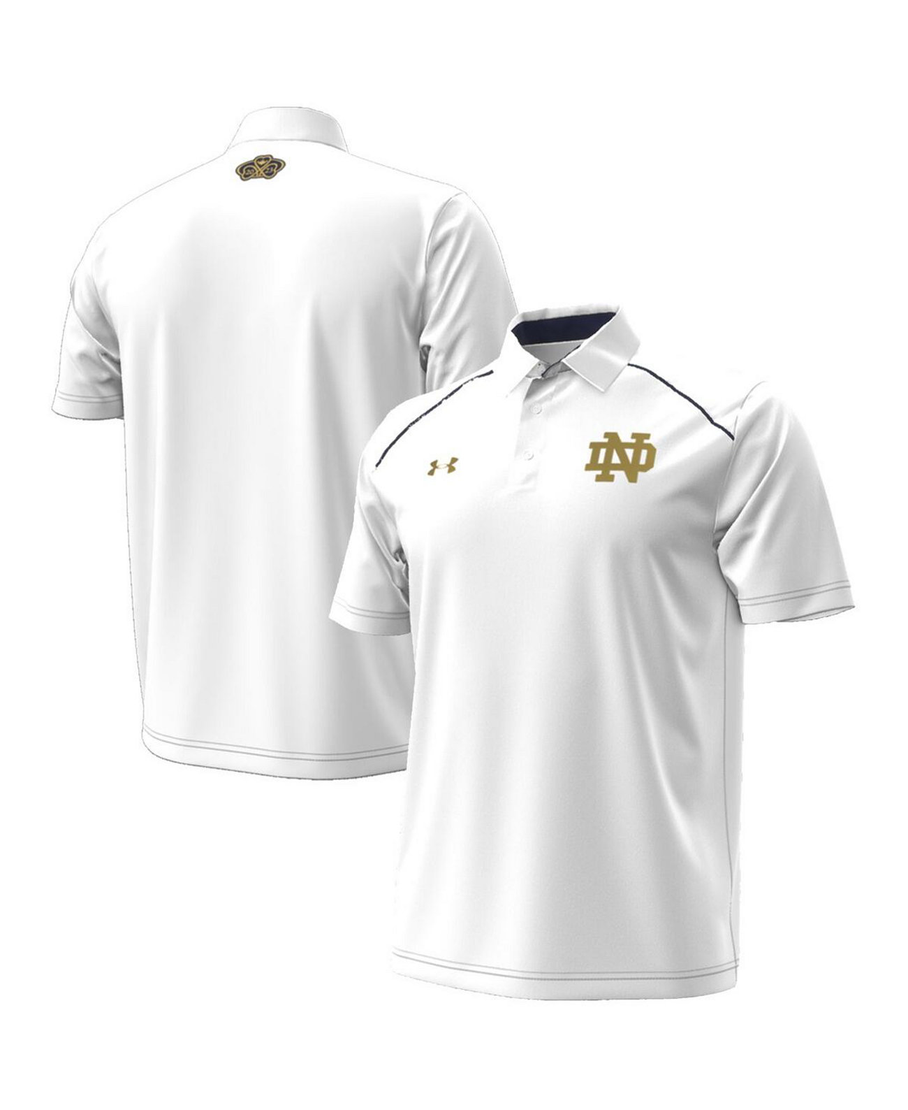 Мужская Поло рубашка Under Armour Notre Dame Fighting Irish 2023 Aer Lingus College Football Classic Under Armour