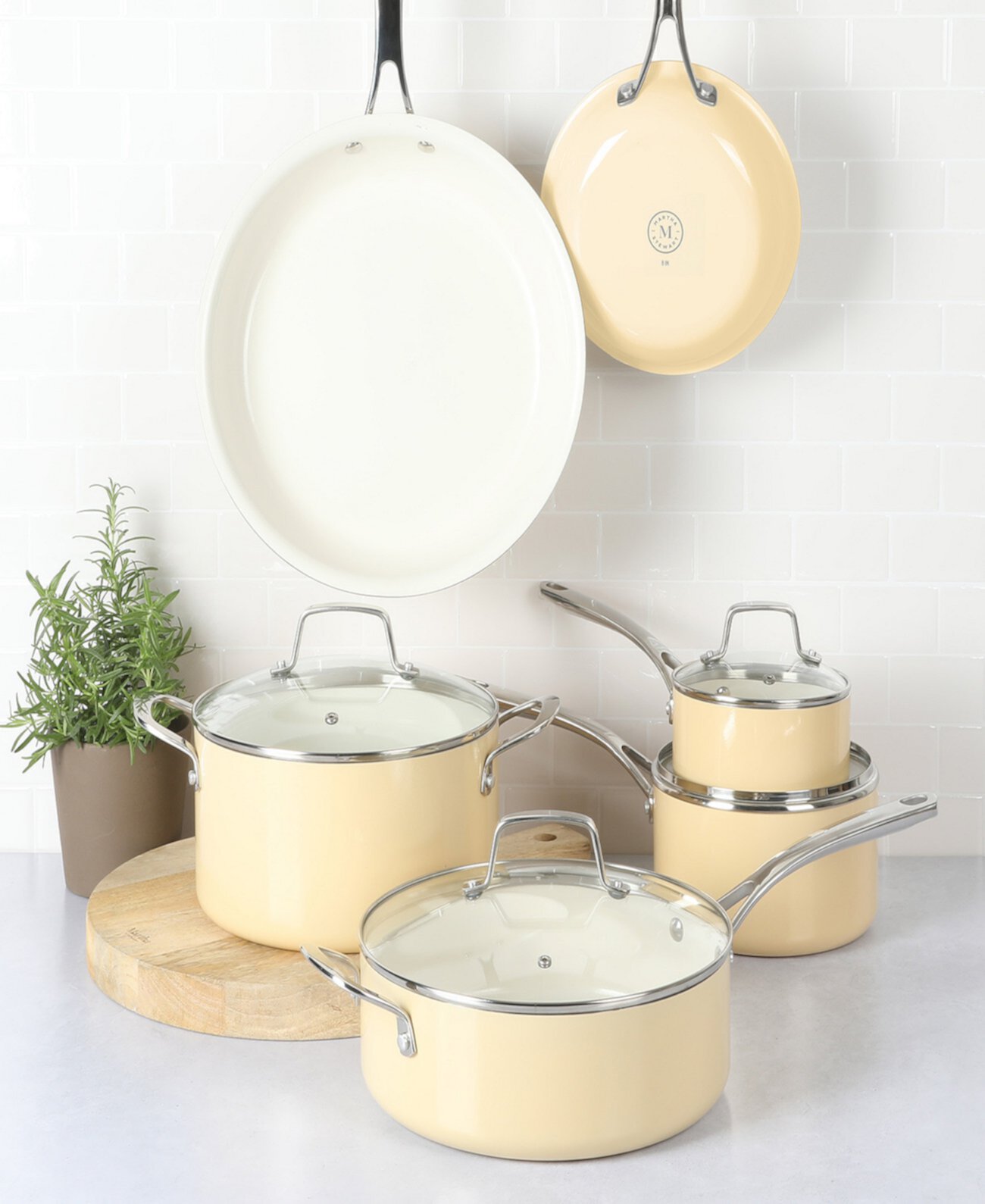 Набор посуды Lockton Ceramic Interior из 10 предметов Martha Stewart