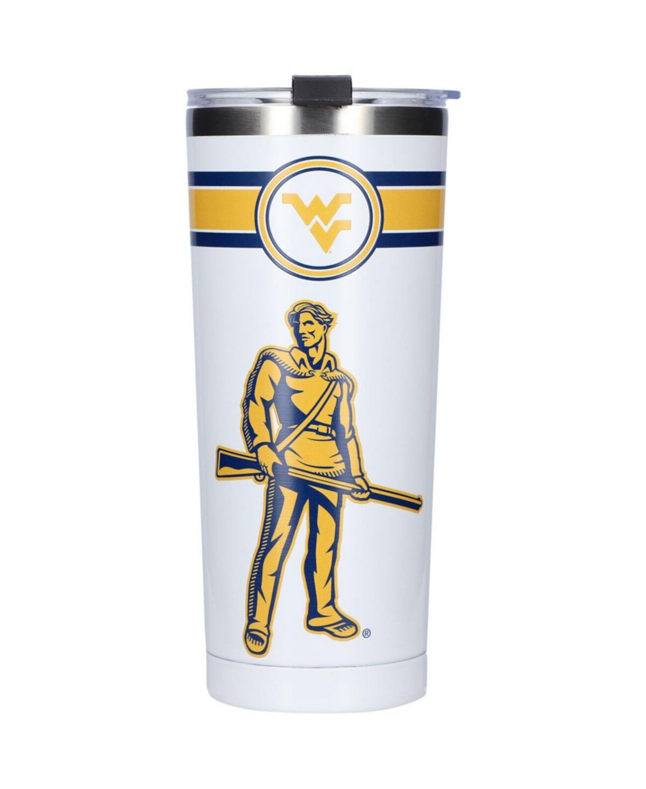 Стакан Indigo Falls West Virginia Mountaineers 24 унции Classic из нержавеющей стали Indigo Falls