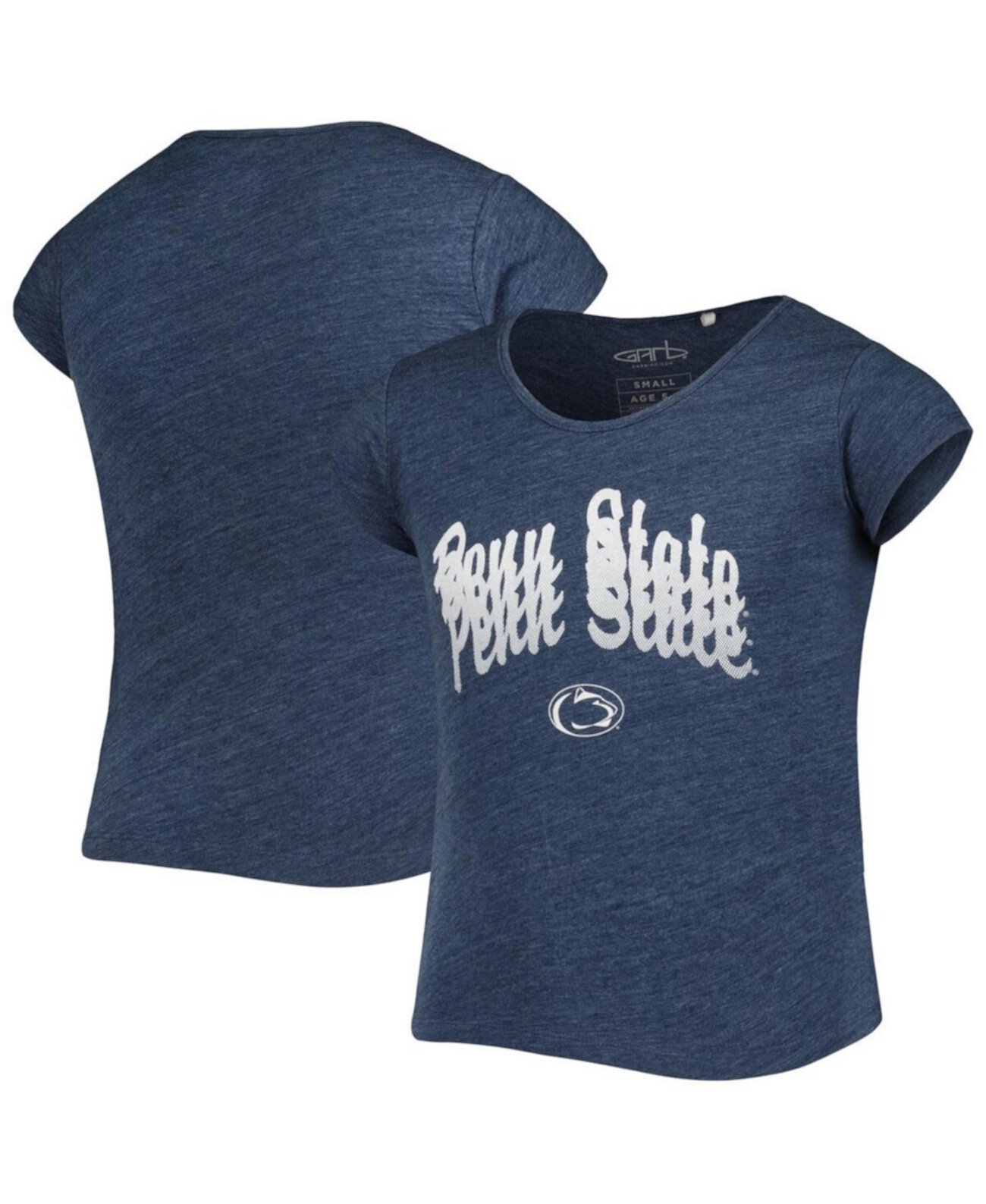 Темно-синяя футболка Big Girls Penn State Nittany Lions Charlotte Tri-Blend Garb