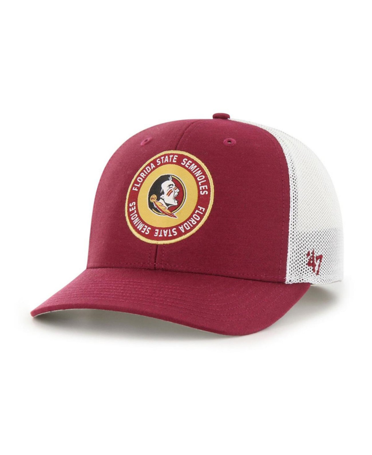 Мужская гранатовая шляпа семинолов штата Флорида представляет гибкую шляпу Trophy '47 Brand