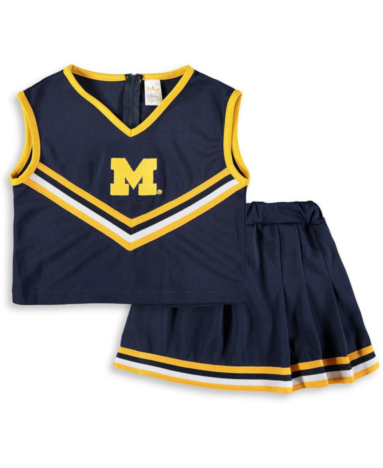 Темно-синий комплект из двух предметов для больших девочек Michigan Wolverines Little King Apparel