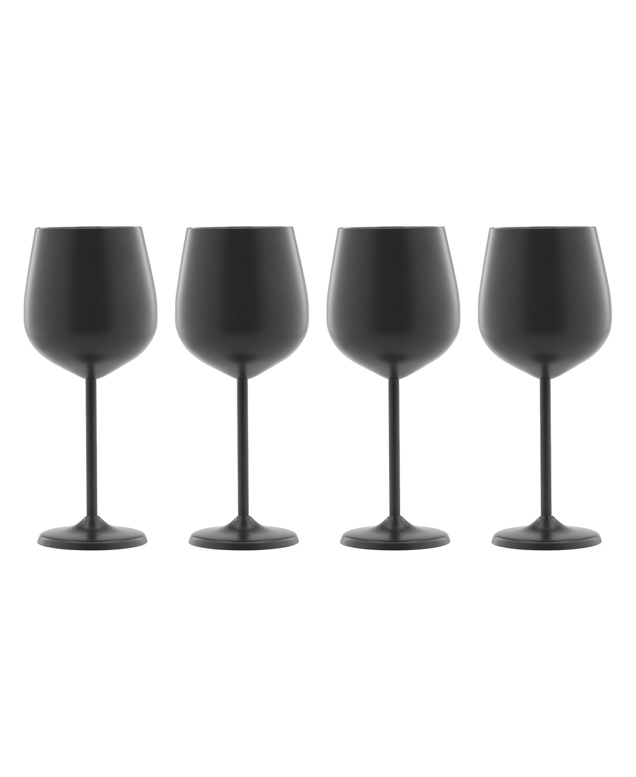 Бокалы для белого вина из матовой нержавеющей стали, 18 унций, набор из 4 шт. Cambridge