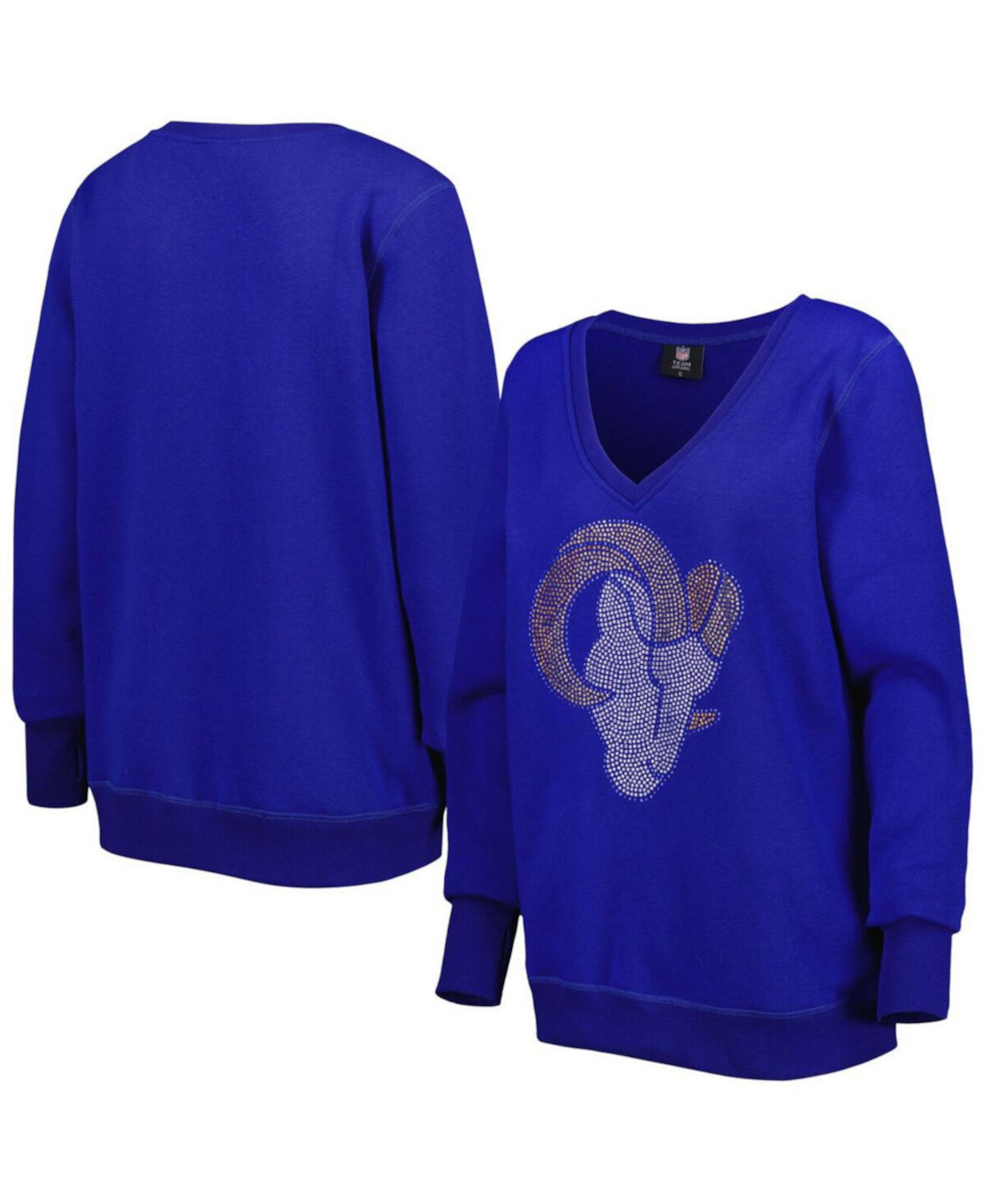 Женский пуловер с глубоким v-образным вырезом Royal Los Angeles Rams Cuce