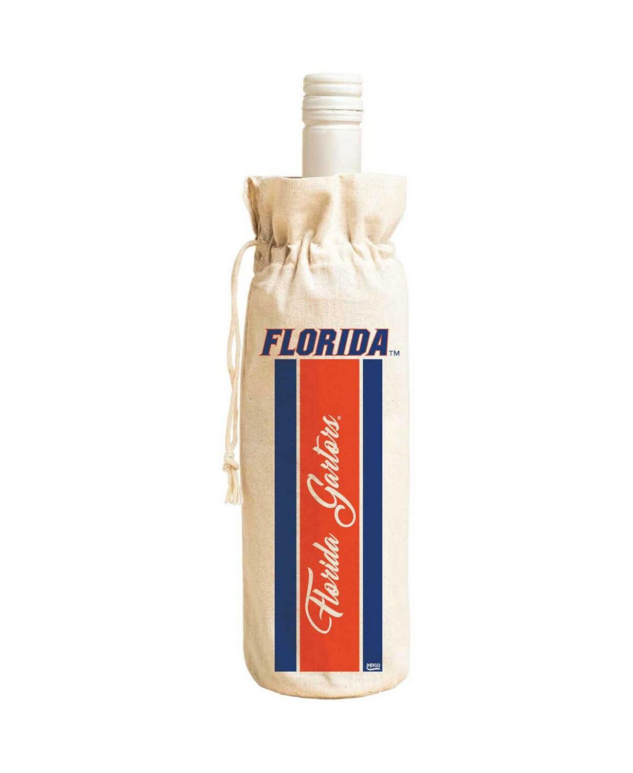 Women's Florida Gators Canvas Wine Tote Indigo Falls