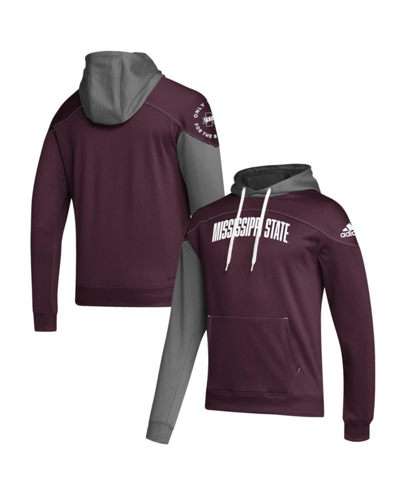 Мужская Толстовка Adidas Mississippi State Bulldogs Block Stadium Adidas