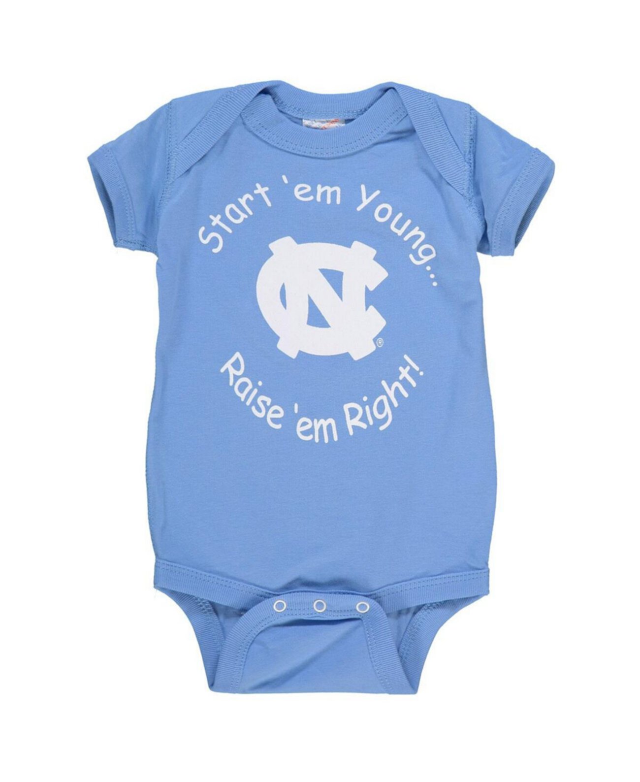 Боди для новорожденных и младенцев для мальчиков и девочек Carolina Blue North Carolina Tar Heels Start 'Em Young Little King Apparel