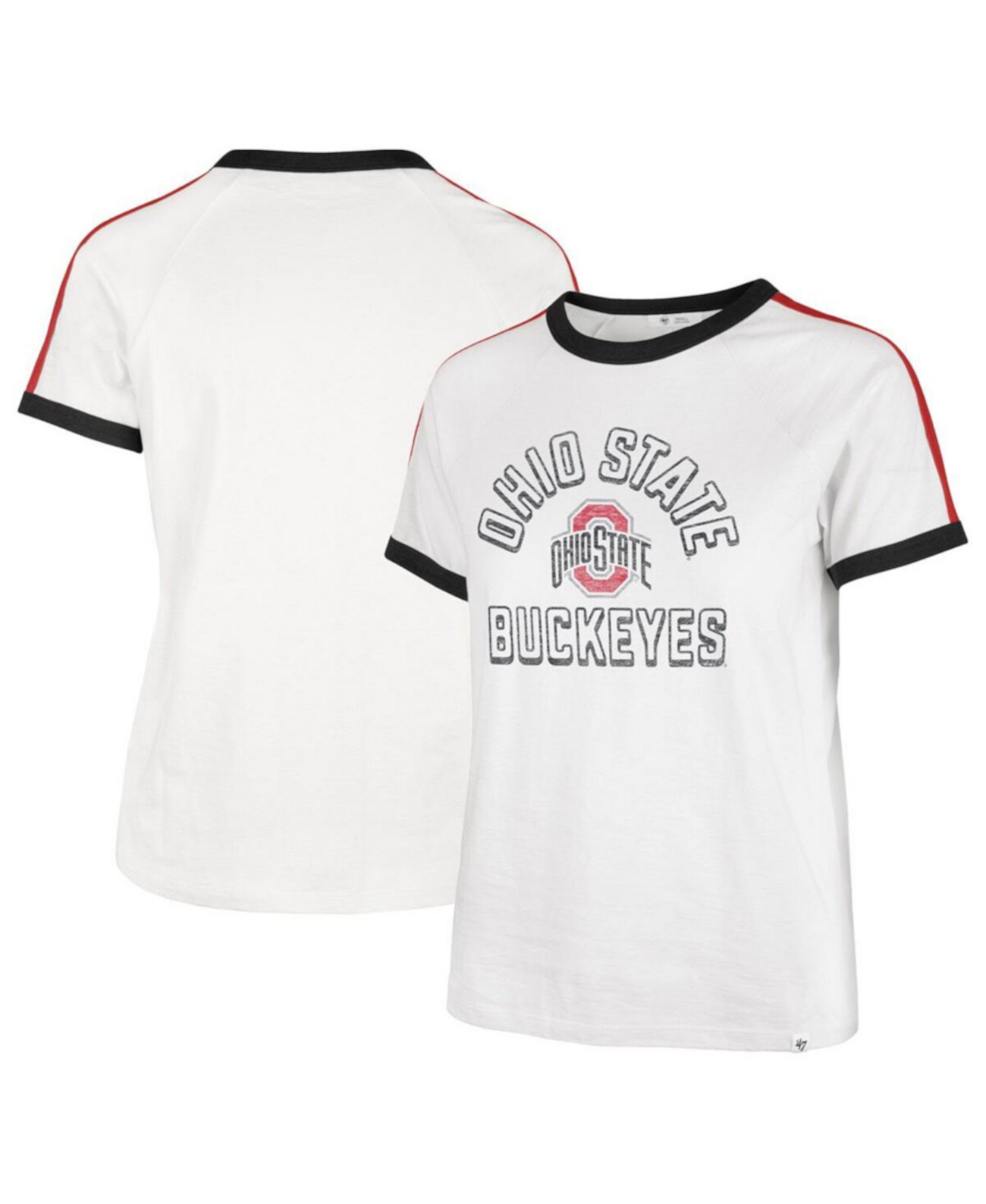 Женская белая футболка Ohio State Buckeyes Sweet Heat Peyton '47 Brand
