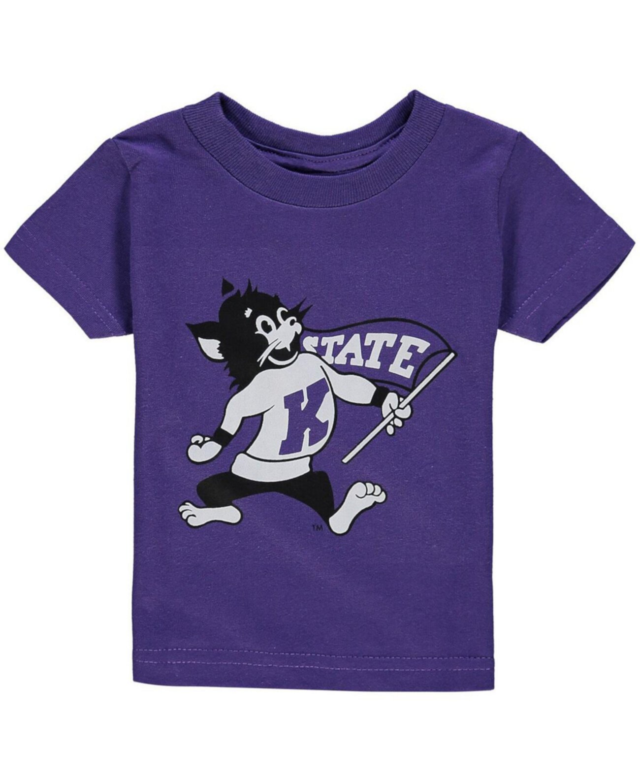 Фиолетовая футболка с круглым вырезом Big Boys Kansas State Wildcats Two Feet Ahead