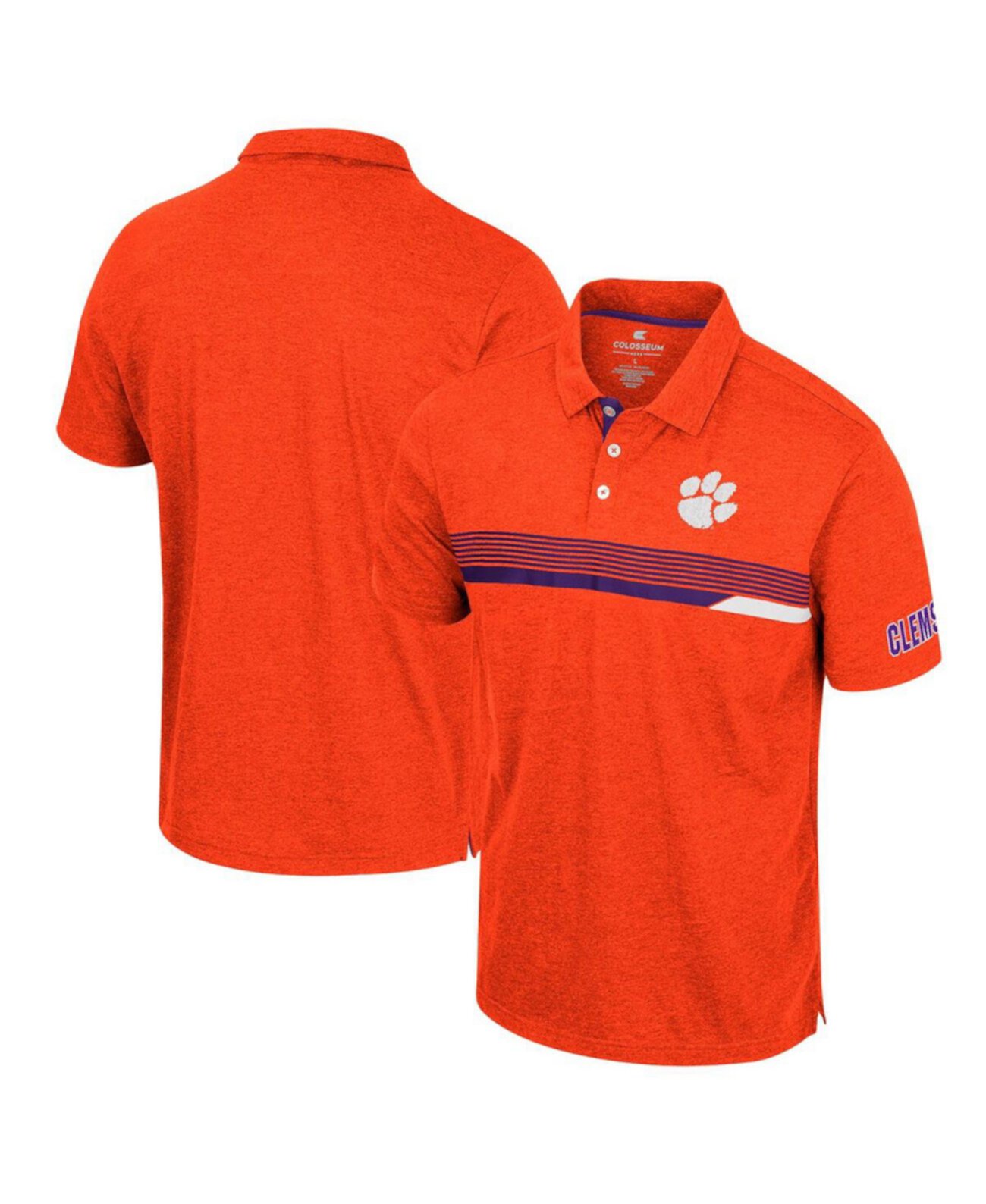 Мужская оранжевая рубашка-поло Clemson Tigers No Issueo Colosseum