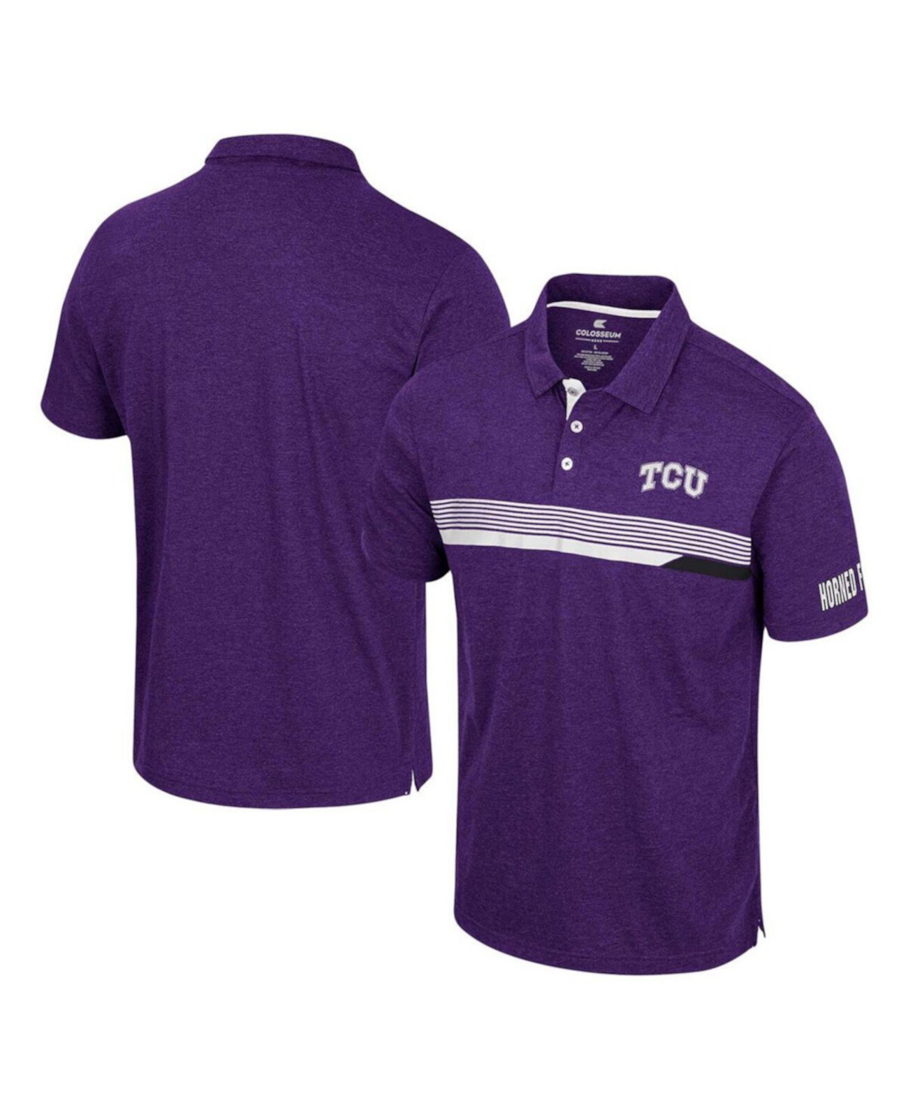 Мужская фиолетовая рубашка-поло TCU Horned Frogs No Issueo Colosseum