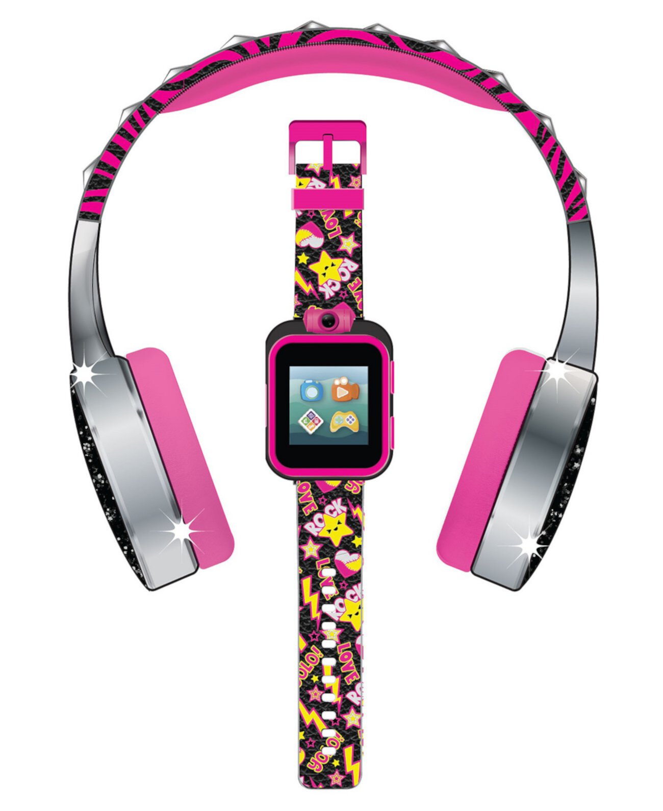 Детские умные часы 42 мм с разноцветным силиконовым ремешком, подарочный набор Playzoom