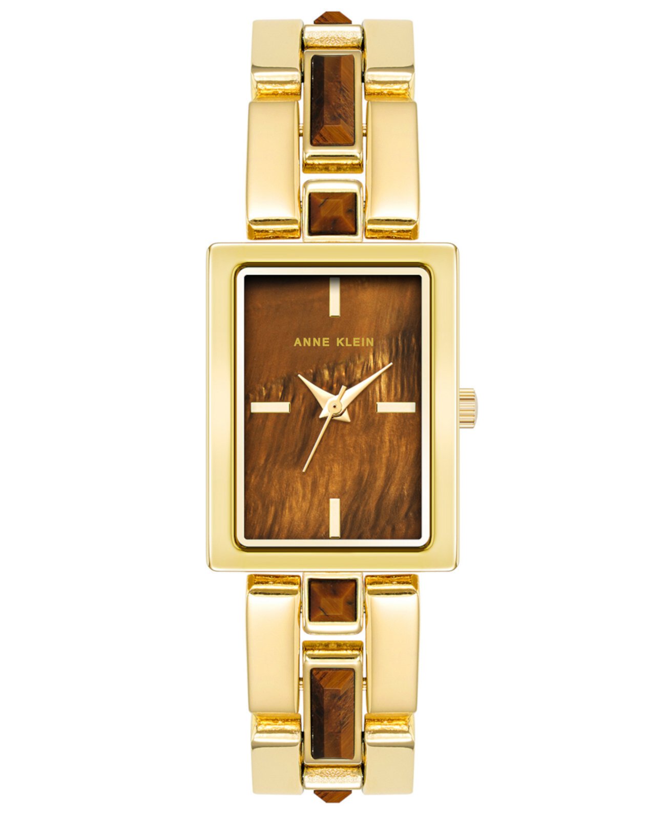 Женские кварцевые часы из золотистого сплава, 28 x 21 мм Anne Klein
