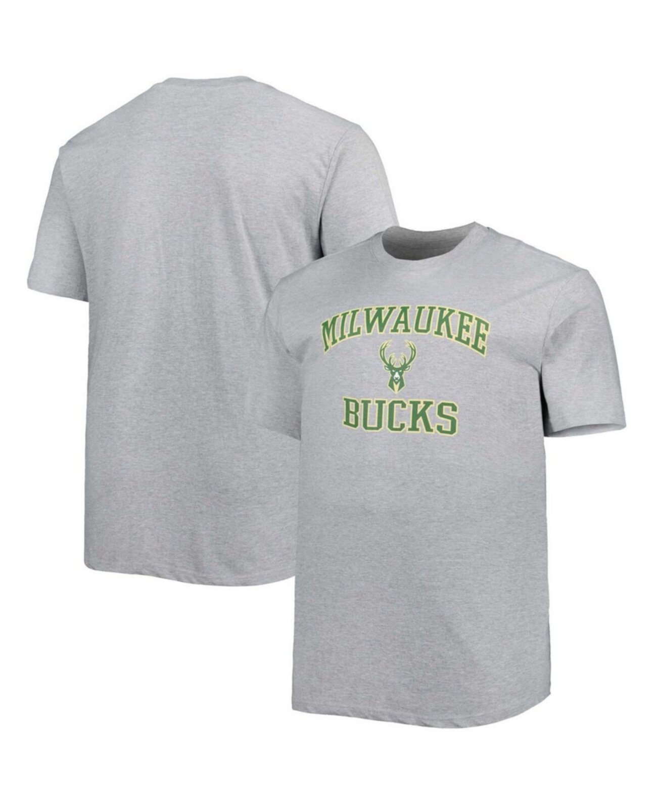 Футболка для мужчин Milwaukee Bucks Heart & Soul, 100% хлопок, короткий рукав Profile