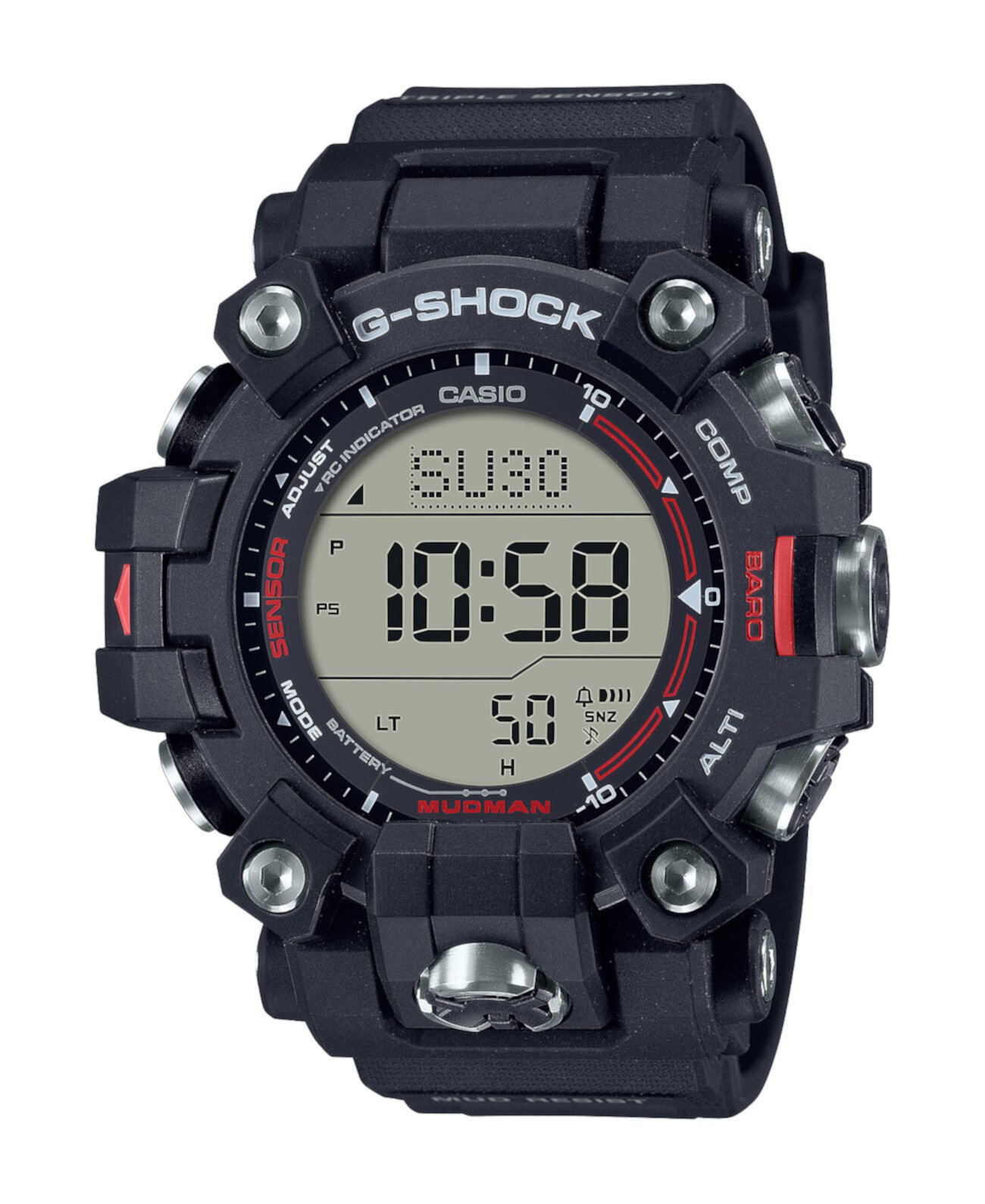Мужские цифровые часы из черной смолы, 52,7 мм, GW9500-1 G-Shock