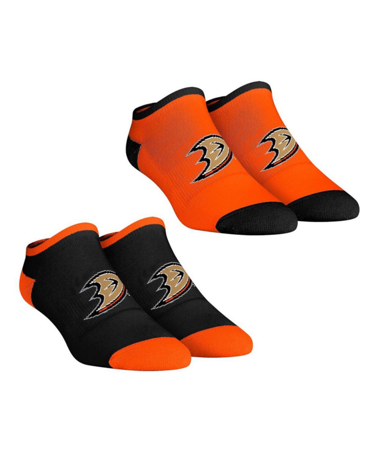 Женские носки Anaheim Ducks Core Team, комплект из 2 коротких носков до щиколотки Rock 'Em