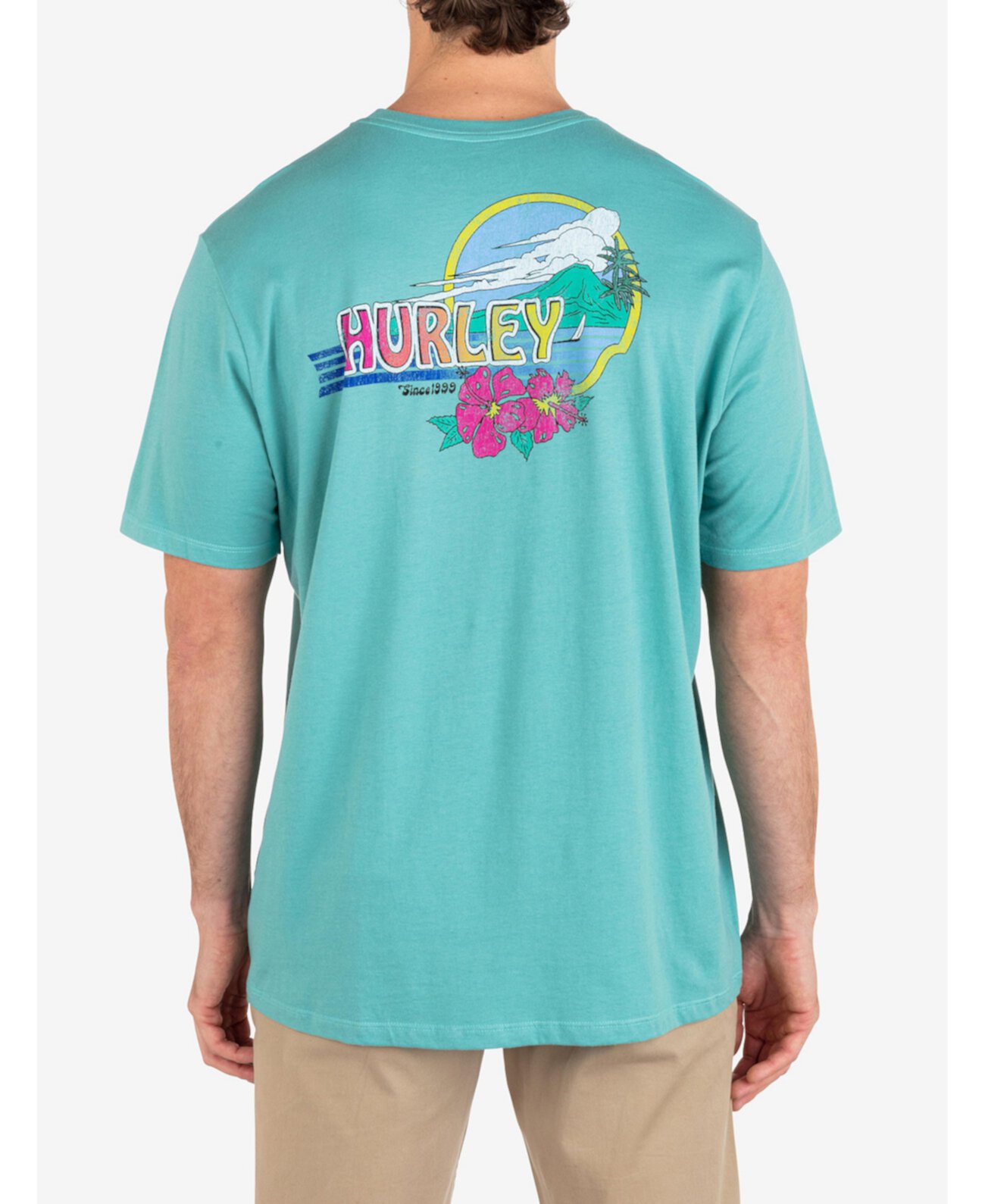 Мужская футболка Garden Isle с коротким рукавом на каждый день Hurley