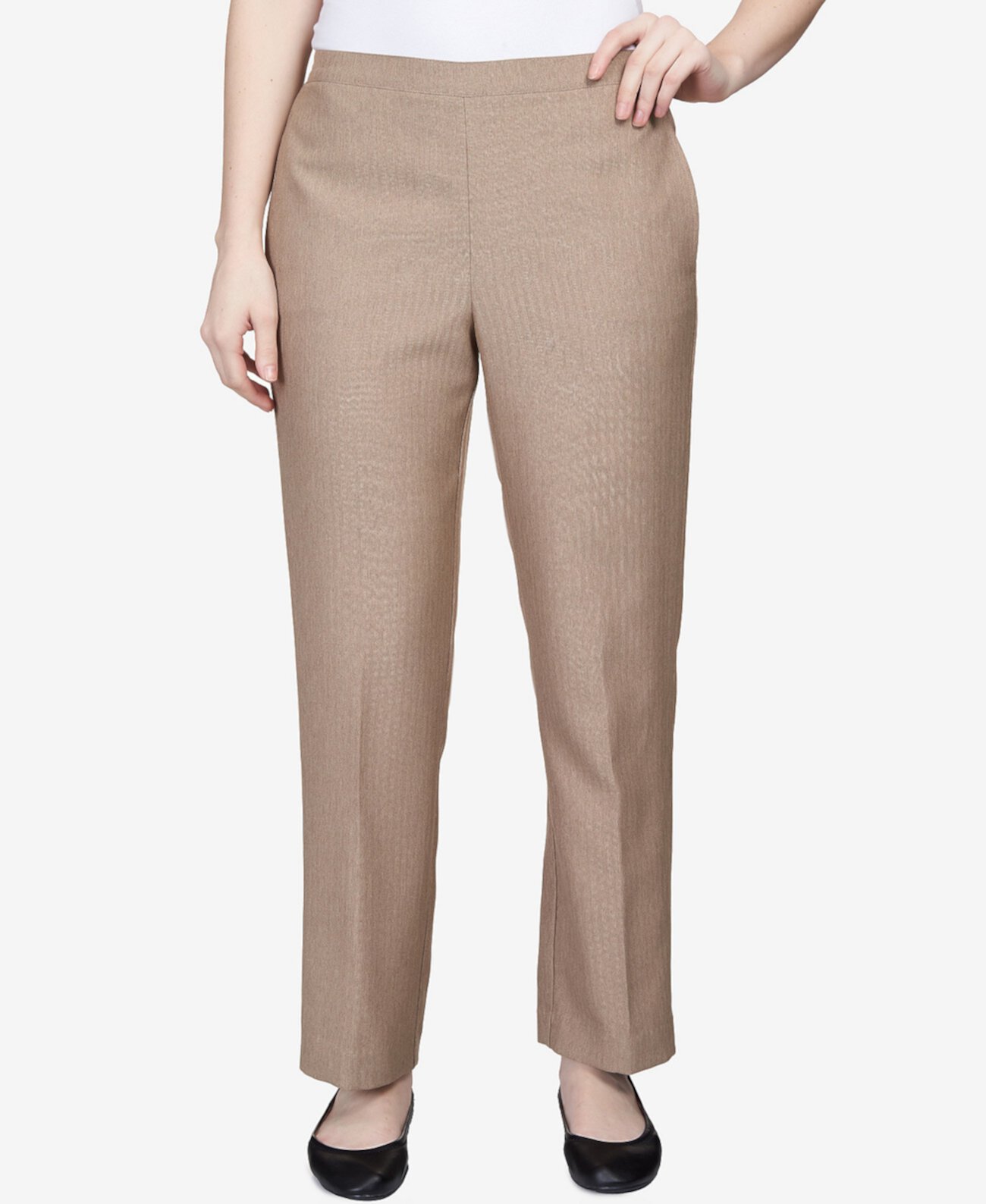 Женские уличные короткие брюки с узором «елочка» Alfred Dunner
