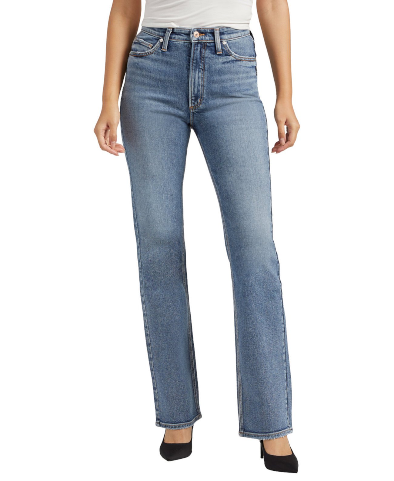 Женские джинсы Bootcut с высокой посадкой в винтажном стиле 90-х годов Silver Jeans Co.