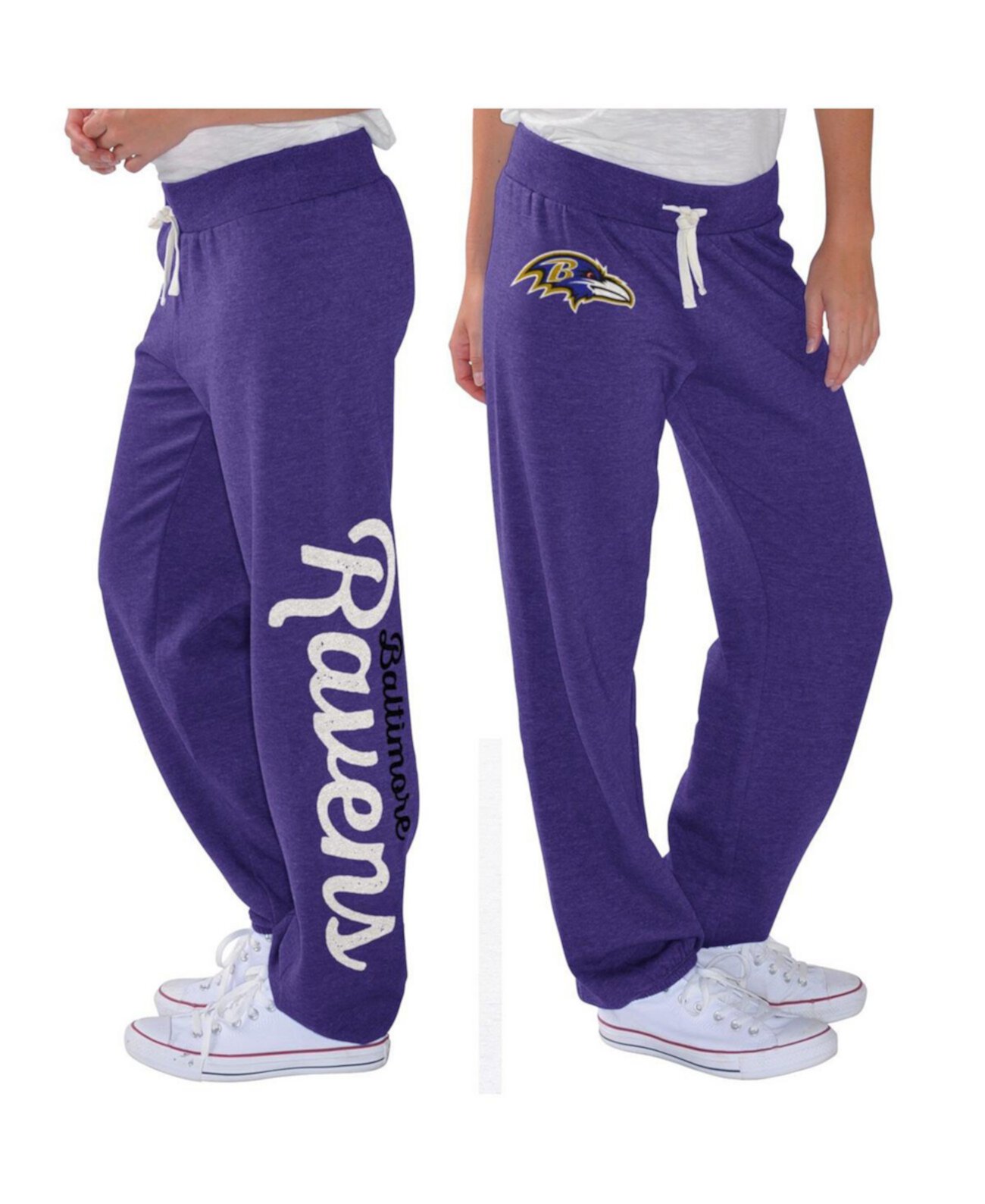 Женские фиолетовые флисовые брюки Baltimore Ravens для схватки G-III