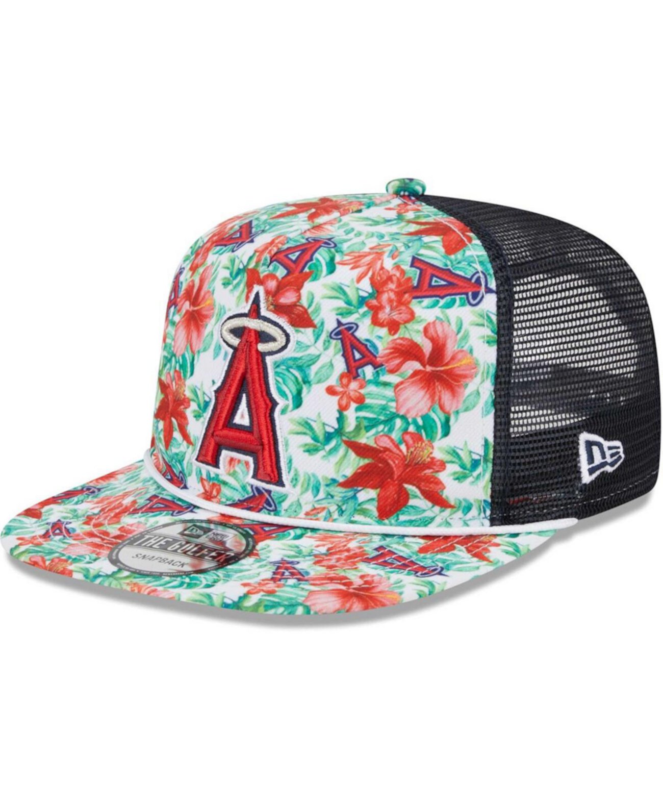 Мужская кепка Snapback Los Angeles Angels Tropic с цветочным принтом New Era