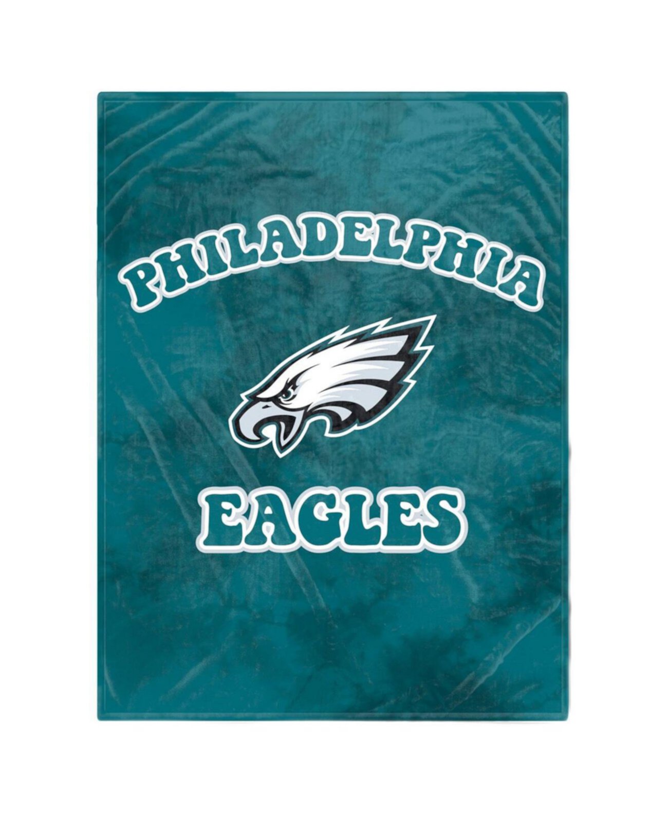 Фланелевое одеяло из шерпы Philadelphia Eagles размером 60 x 80 дюймов с принтом Bubble Tie Dye Pegasus Home Fashions