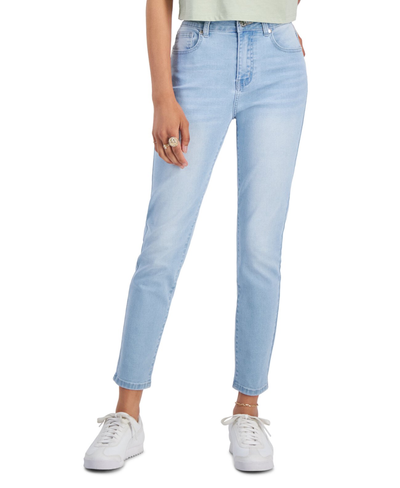 Джинсы скинни из мягкой эластичной ткани с завышенной талией для юниоров Gogo Jeans