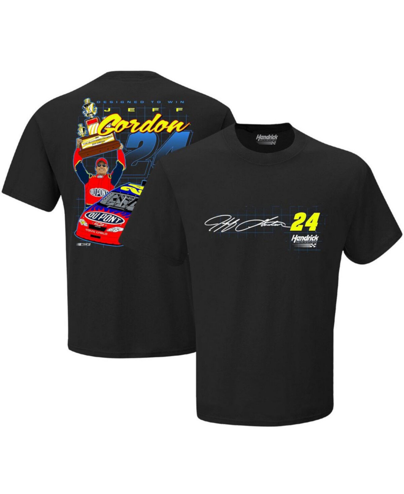 Мужская черная футболка Jeff Gordon Legends Trophy Hendrick Motorsports Team Collection