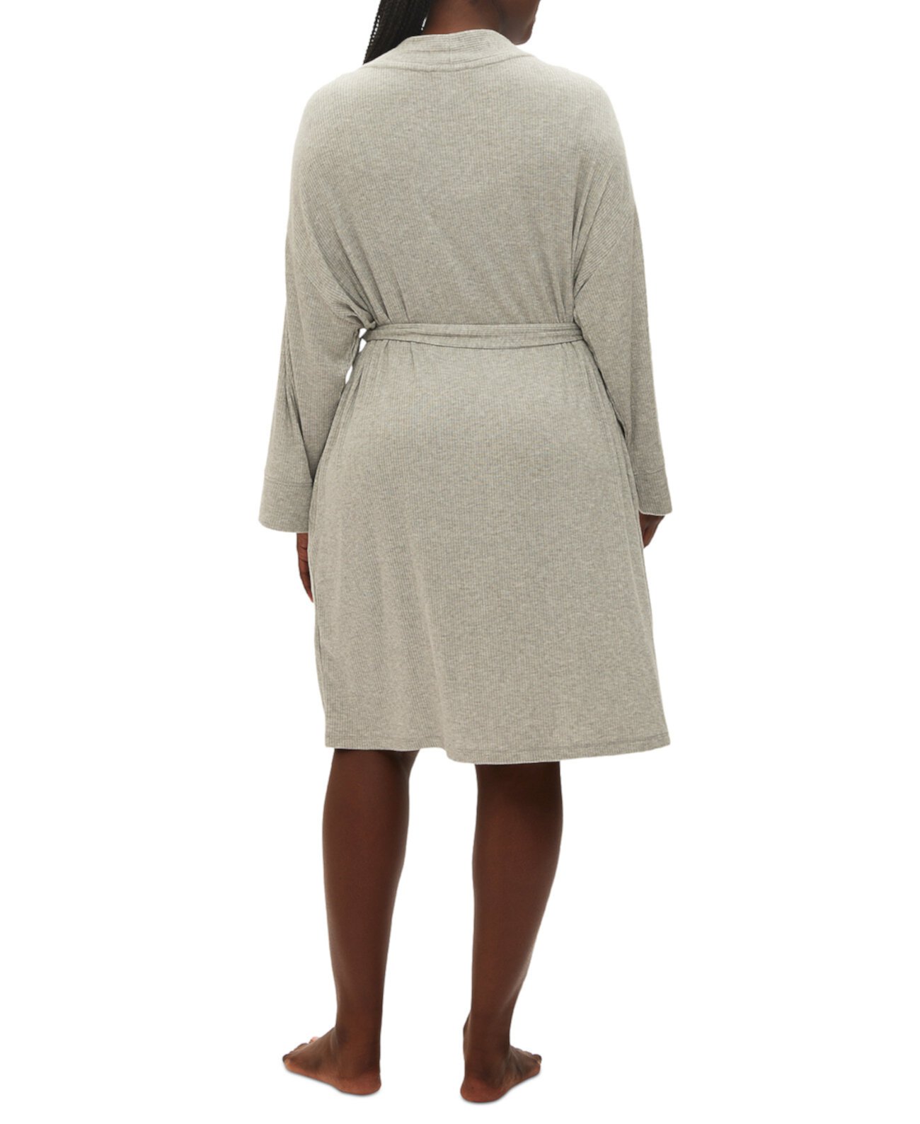 Женский халат в рубчик с длинными рукавами и поясом Gap