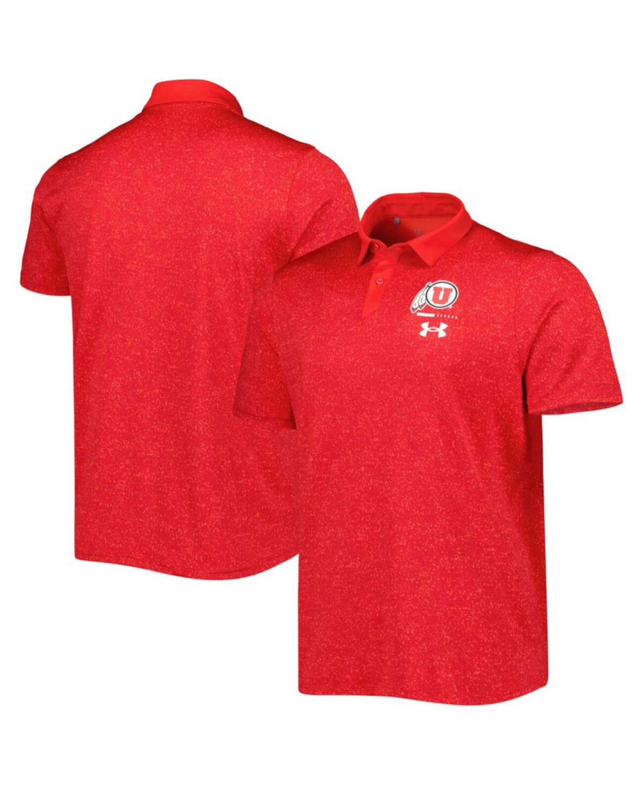 Мужская красная рубашка-поло Utah Utes Static Performance Under Armour