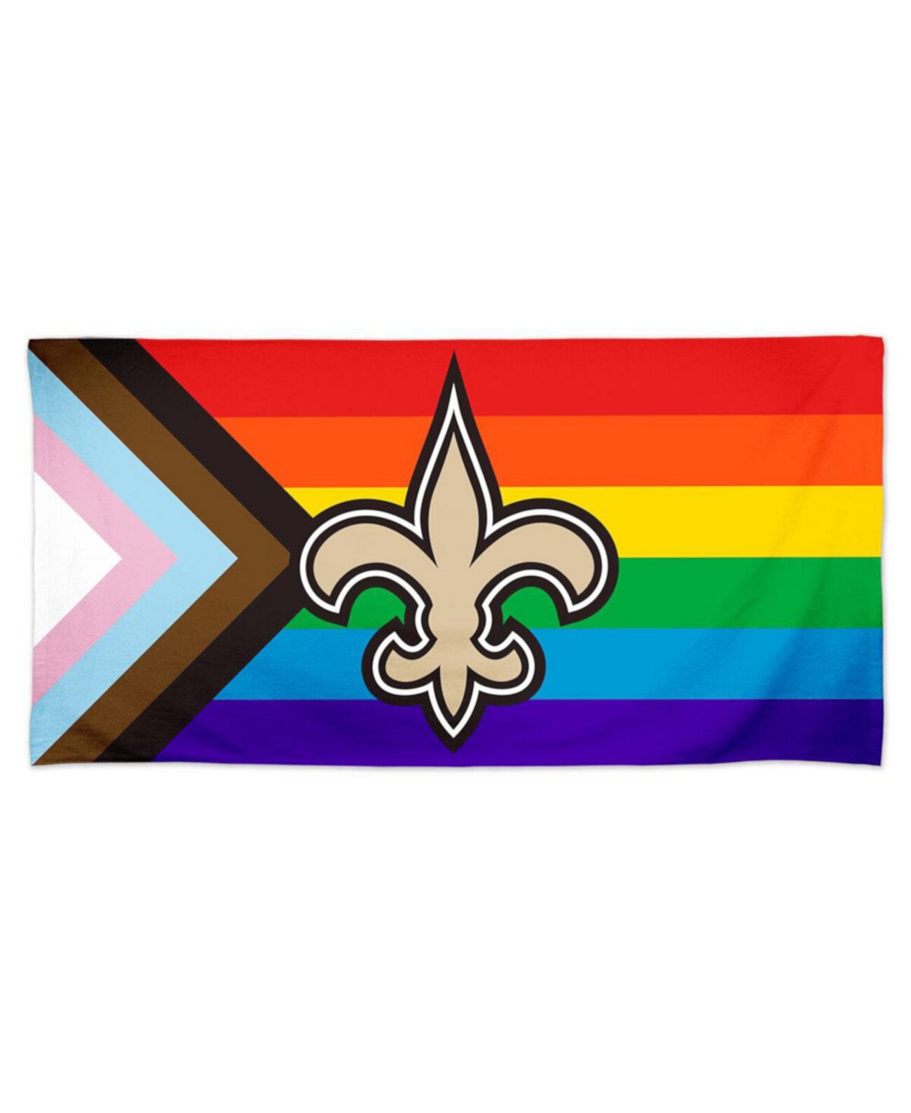 Полотенце для пляжа New Orleans Saints 76 см x 152 см, яркие цвета гордости Wincraft