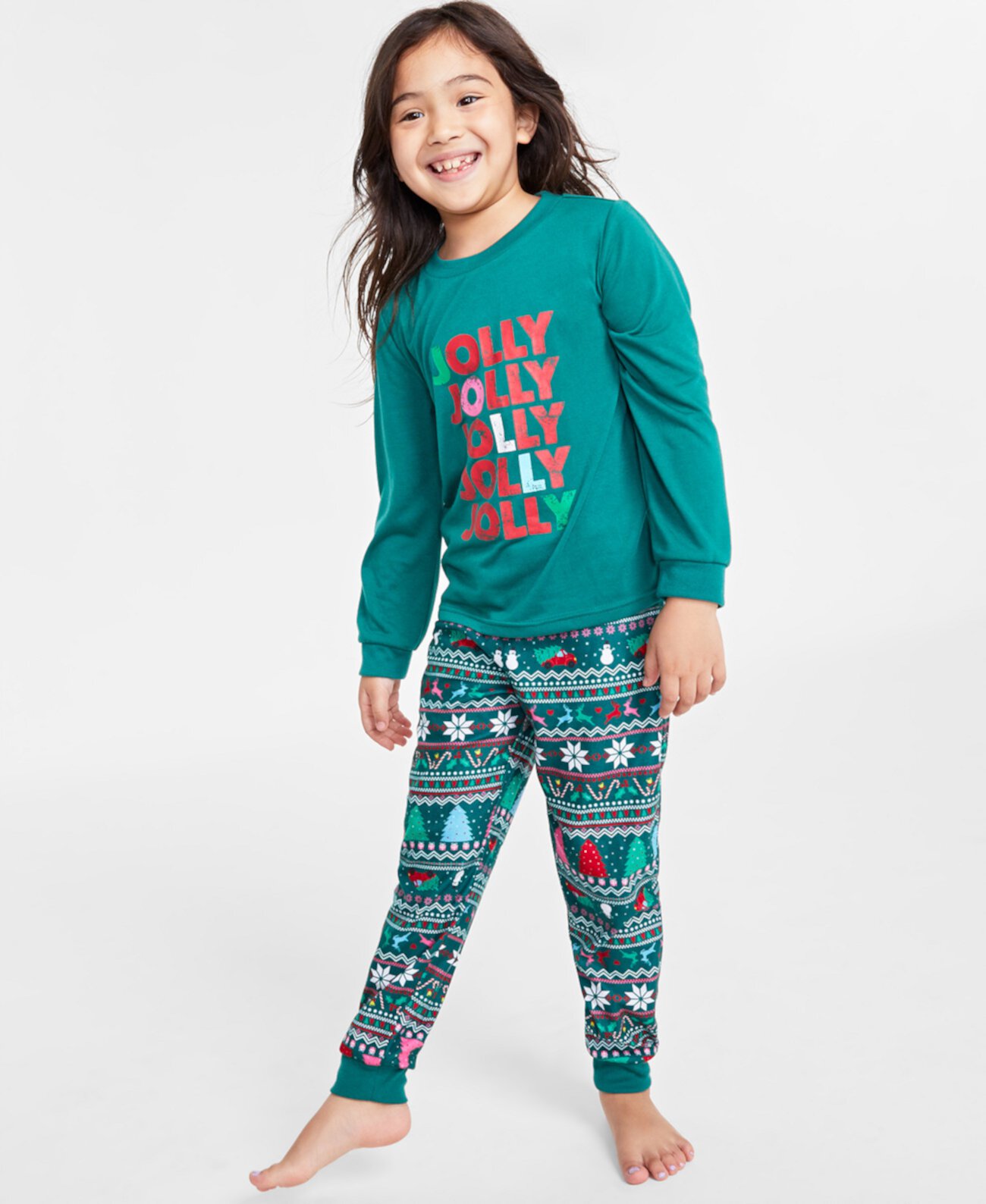 Toddler, Little & Big Kids Jolly Fair Pajamas Set, Created for Macy's Family Pajamas