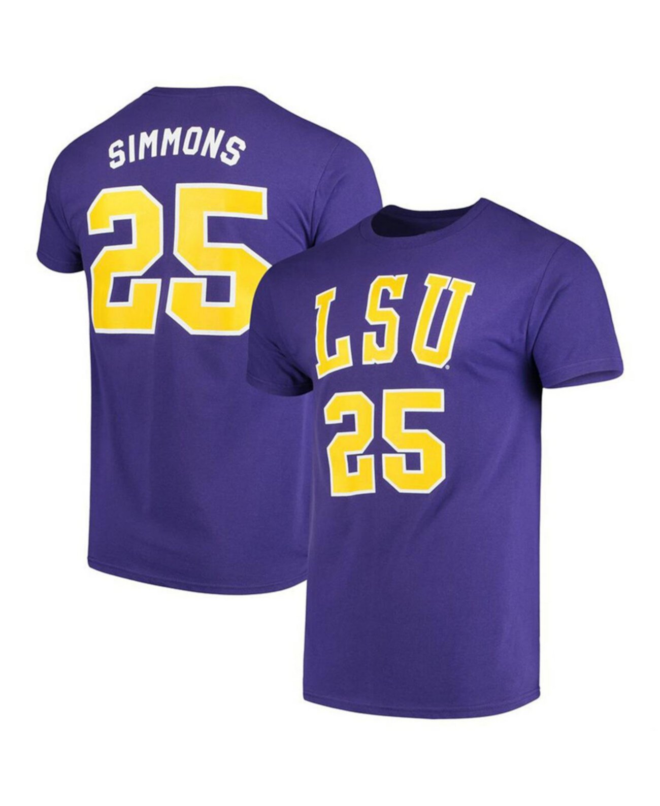 Мужская фиолетовая баскетбольная майка Ben Simmons LSU Tigers Alumni Original Retro Brand