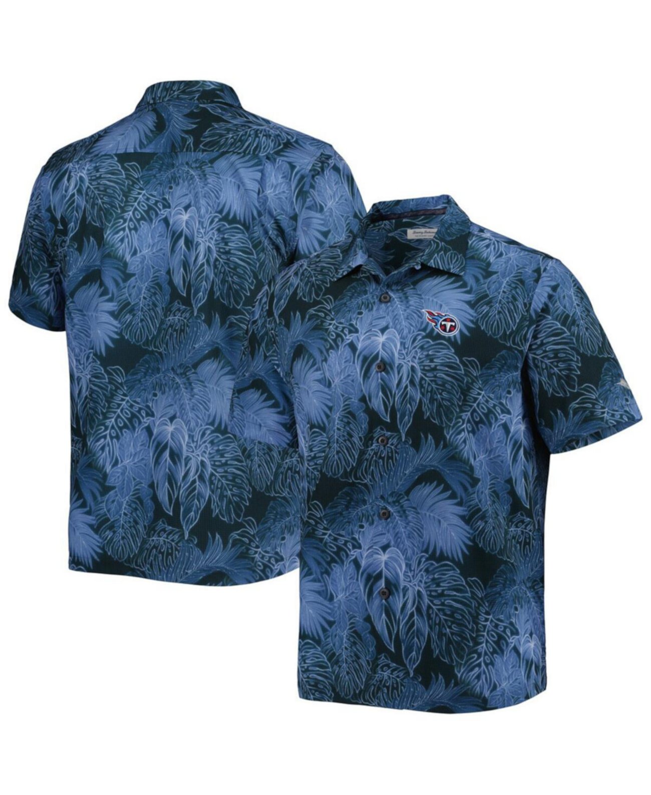 Рубашка Tommy Bahama с коротким рукавом IslandZone в стиле Tennessee Titans для мужчин Tommy Bahama