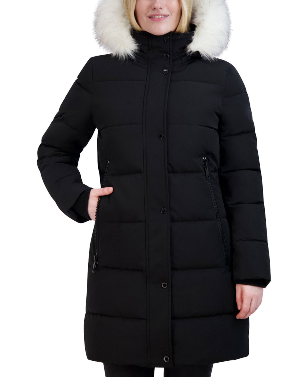 Женское пальто с искусственным мехом на капюшоне Nautica Nautica