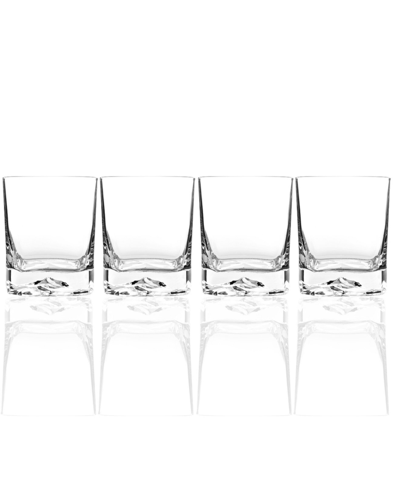 Стеклянная посуда, набор из 4 двойных старомодных стаканов On the Rocks Luigi Bormioli