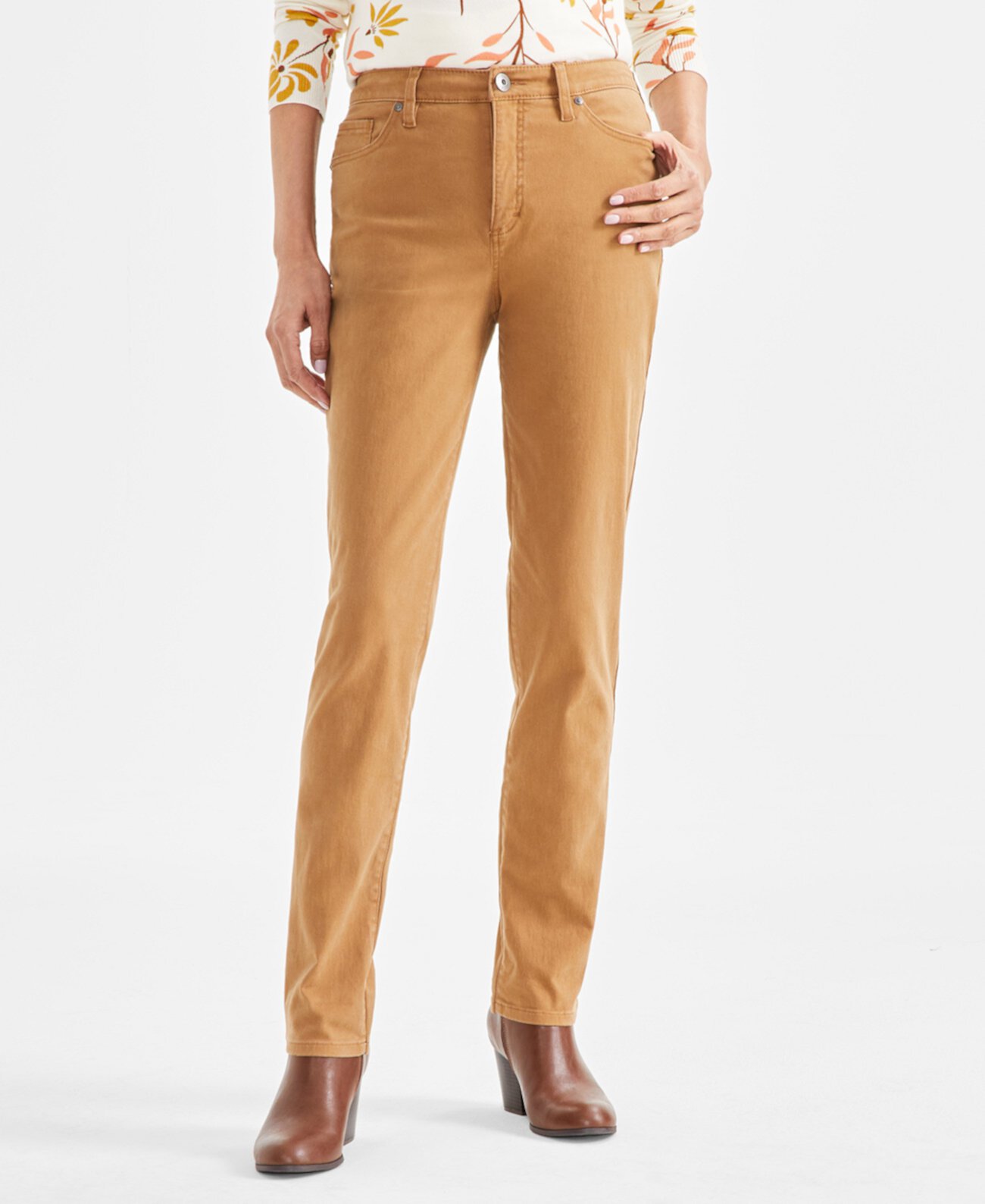 Women's Straight-Leg High Rise Jeans, Created for Macy's Style & Co