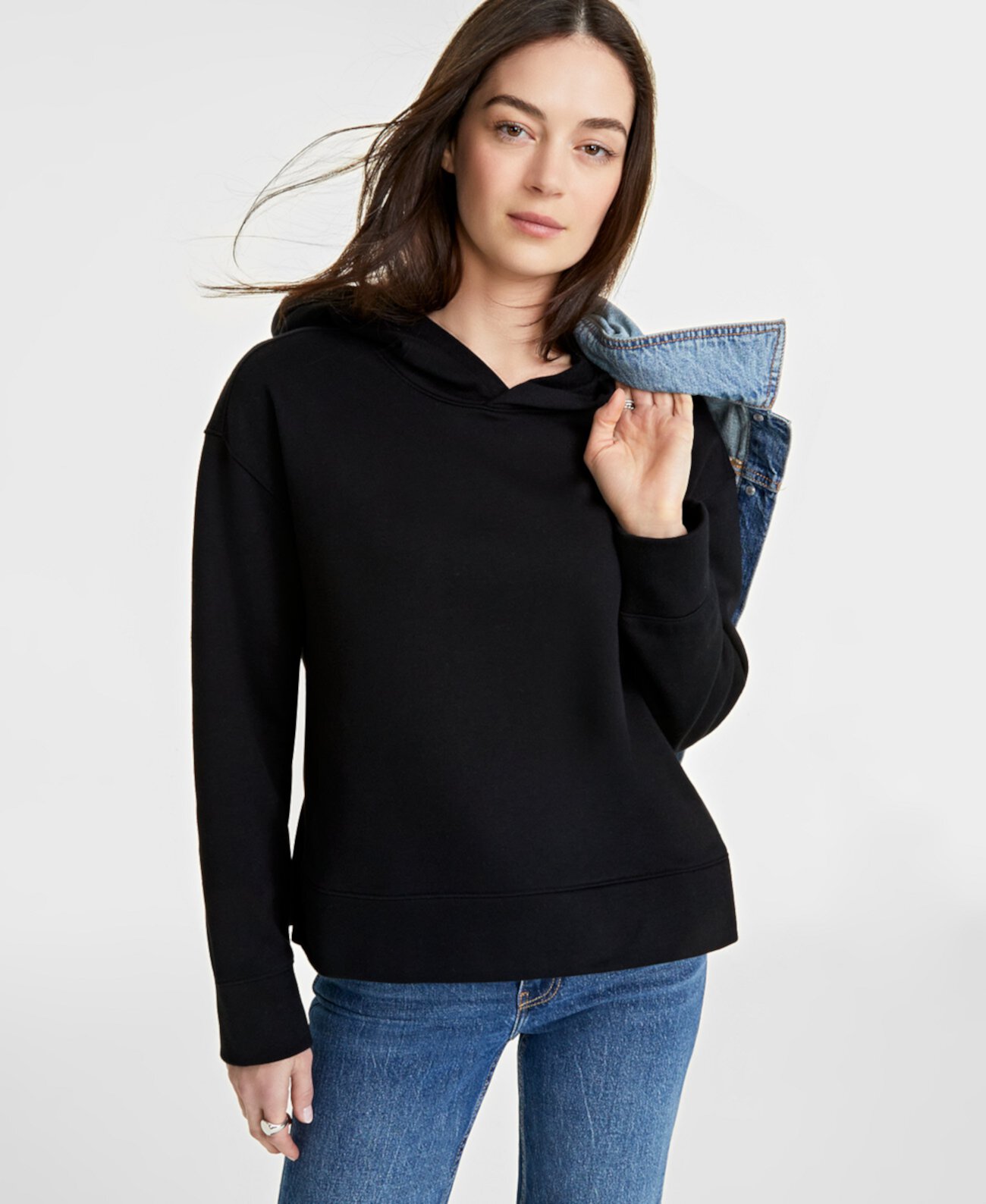 Женский пуловер с капюшоном, созданный для Macy's On 34th