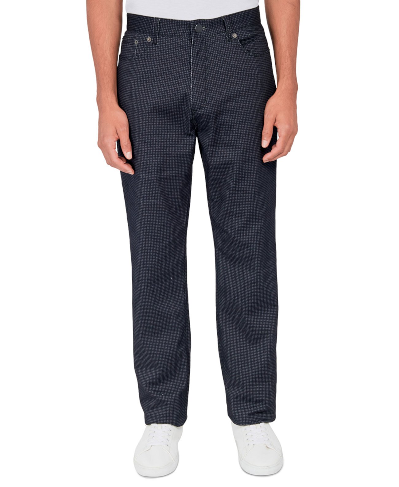 Мужские брюки стандартного кроя с 5 карманами и геопринтом Society of Threads
