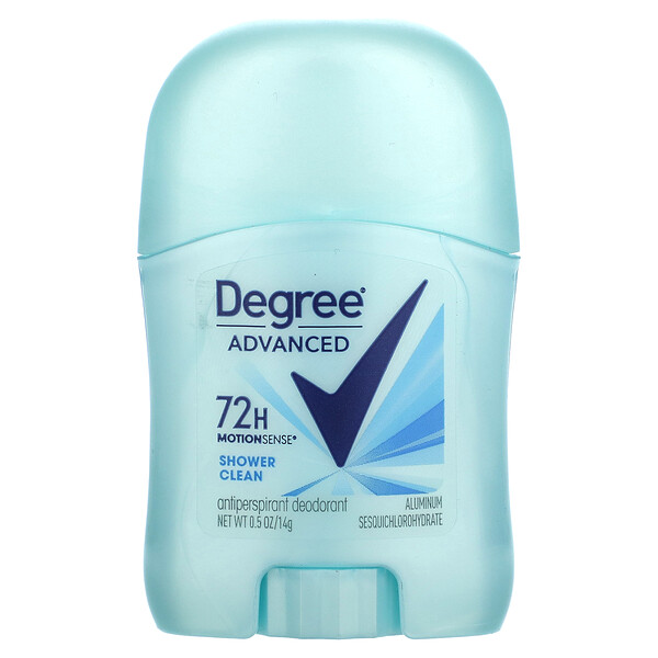 Advanced, MotionSense, 72 часа, дезодорант-антиперспирант, очистка под душем, 0,5 унции (14 г) Degree
