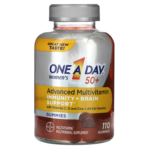 Women's 50+, Мультивитамины Advanced, 110 жевательных таблеток One-A-Day