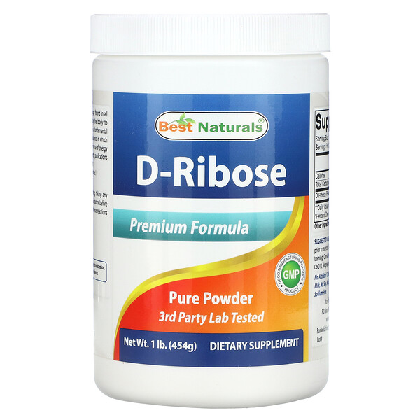 D-Ribose, 1 lb (454 g) Best Naturals