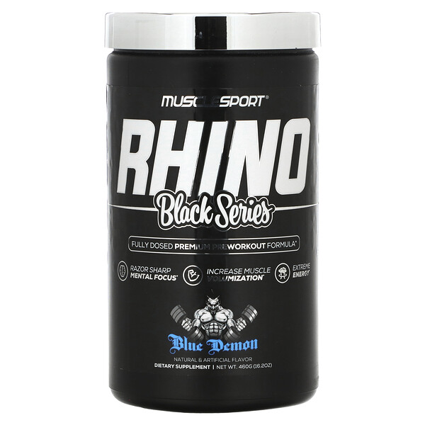 Black Series, Rhino, Blue Demon, 16,20 унций (460 г) MuscleSport