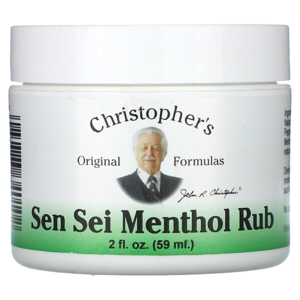 Sen Sei Menthol Rub, 2 fl oz (Жидкие унции) (59 ml) Christopher's