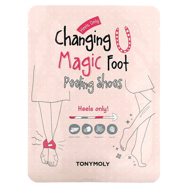 Сменные туфли для пилинга ног U Magic, 1 пара, 18 г (0,63 унции) TONYMOLY